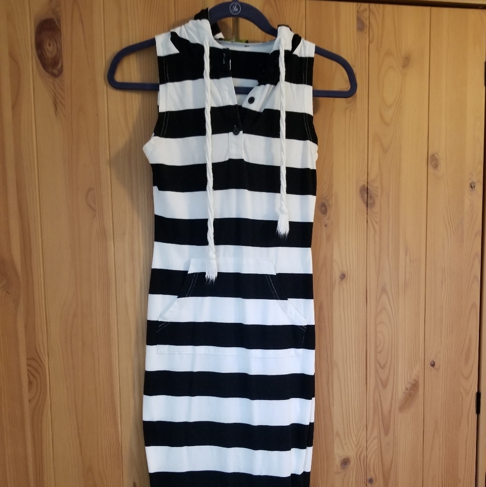 Striped Fitted Cotton Dress